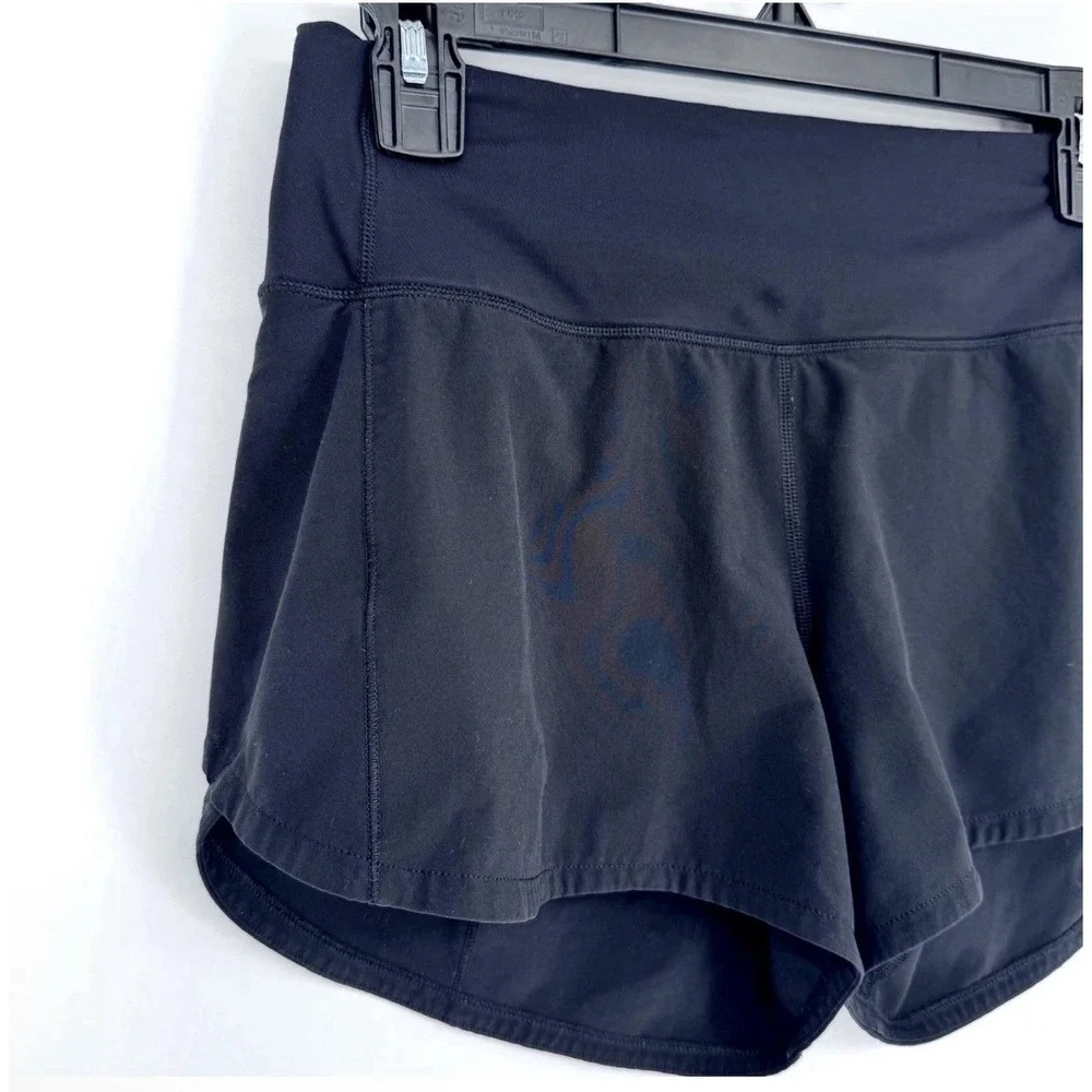 Lululemon Speed Up Shorts Sz 4 Black 4